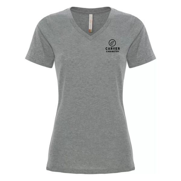 Ringspun V-neck Ladies Tee