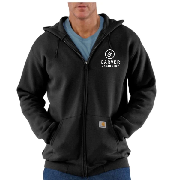 Mens Carhartt Loose Fit Hooded Full Zip Sweatshirt