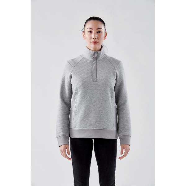 Ladies Montebello Thermal Quarter Zip Sweatshirt - Image 3